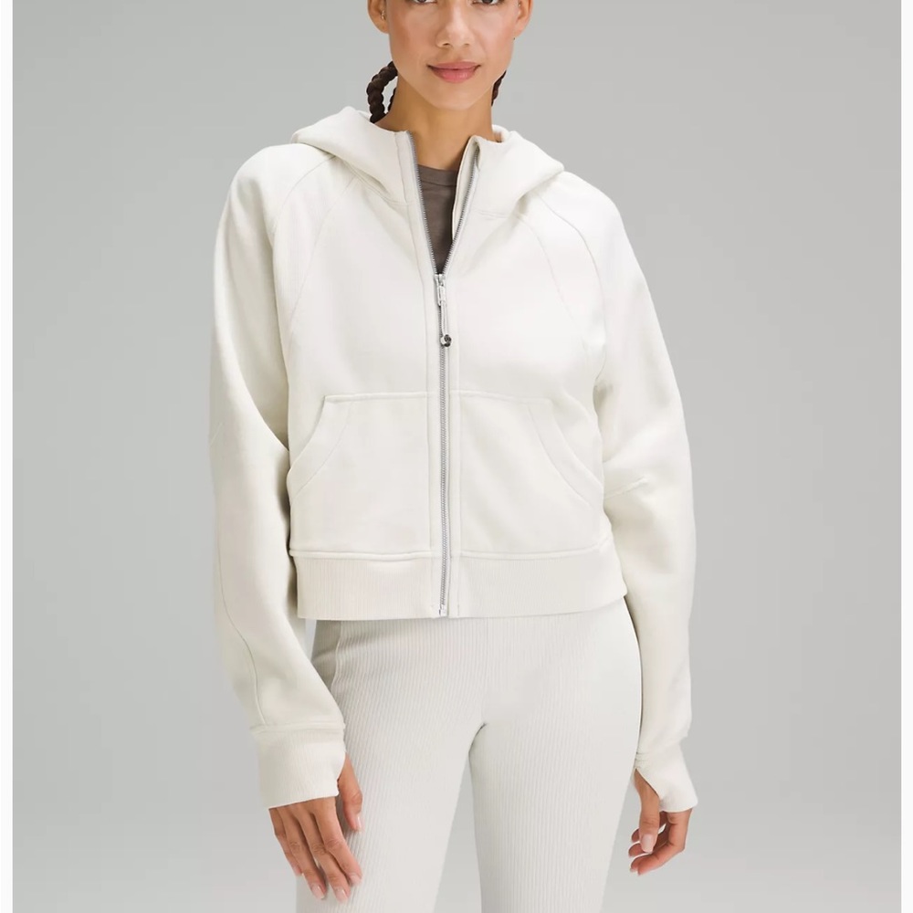 Lululemon Scuba Oversized Full-Zip Hoodie - M/L Bone